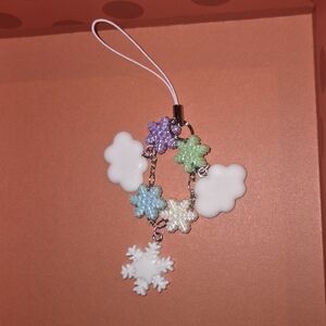 Silly Little Phone Charm - Snowfall